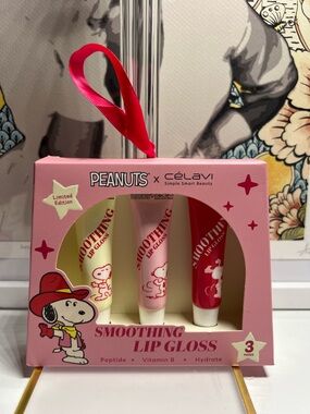NEW Limited Edition Peanuts X Celavi Smoothing Lip Gloss